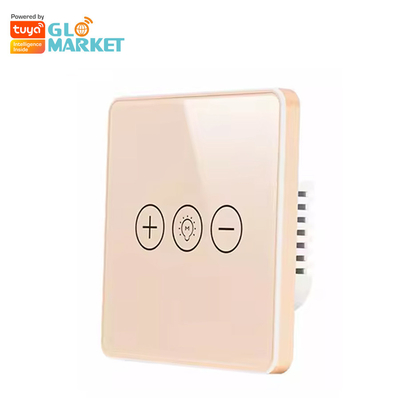 Luce senza fili di Wi-Fi del regolatore della luminosità del commutatore di Crystal Panel Touch Wall Smart di vetro del commutatore astuto di Glomarket Tuya Wifi per lo Smart Home