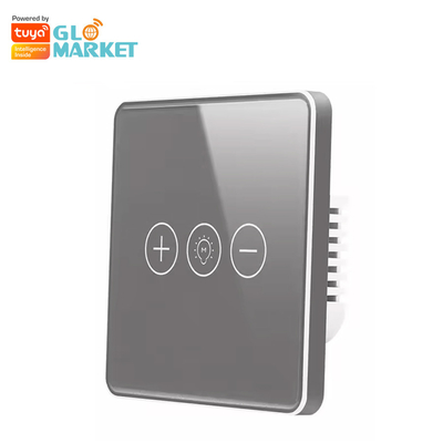 Luce senza fili di Wi-Fi del regolatore della luminosità del commutatore di Crystal Panel Touch Wall Smart di vetro del commutatore astuto di Glomarket Tuya Wifi per lo Smart Home