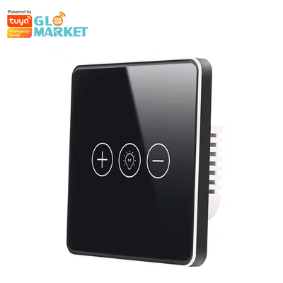 Luce senza fili di Wi-Fi del regolatore della luminosità del commutatore di Crystal Panel Touch Wall Smart di vetro del commutatore astuto di Glomarket Tuya Wifi per lo Smart Home