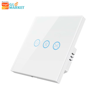 Glomarket Tuya WiFi Smart Touch Screen Switch Curtain Rolling Shutter Door Switch Pannello elettrico per tende APP telecomando