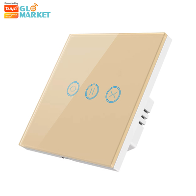 Glomarket Tuya WiFi Smart Touch Screen Switch Curtain Rolling Shutter Door Switch Pannello elettrico per tende APP telecomando