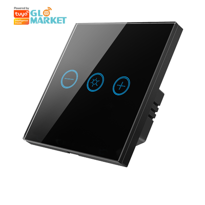 Glomarket Glass Touch Panel Tuya Wifi Bulb Wireless Remote Regolabile Dimmer Touch Switch Smart per lampadine