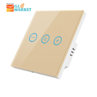 Glomarket Glass Touch Panel Tuya Wifi Bulb Wireless Remote Regolabile Dimmer Touch Switch Smart per lampadine