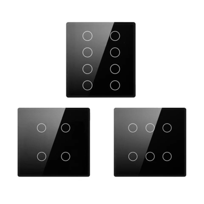 Glomarket Smart Wifi Brasile 118*124 Switch Lavora con Google Alexa Assistant Tuya Smart Light Switch per la casa