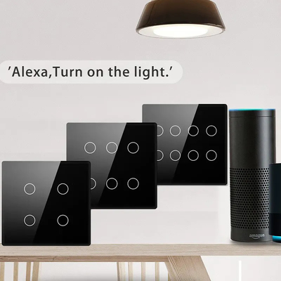 Glomarket Smart Wifi Brasile 118*124 Switch Lavora con Google Alexa Assistant Tuya Smart Light Switch per la casa
