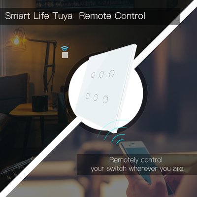 Glomarket Smart Wifi Brasile 118*124 Switch Lavora con Google Alexa Assistant Tuya Smart Light Switch per la casa