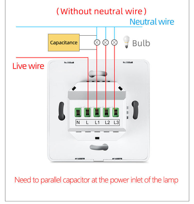 Glomarket Tuya WiFi Zigbee Smart Light Switch Push Button Wall Switch 1/2/3 Gang Lavorare con Alexa Google Home