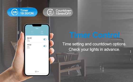Glomarket Tuya Wifi Smart Wall Light Switch 1/2/3 Gang Support Voice/app/touch Control con schermo di visualizzazione della temperatura