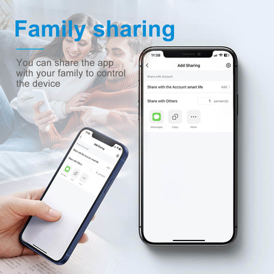 Glomarket Tuya Wifi Smart Wall Light Switch 1/2/3 Gang Support Voice/app/touch Control con schermo di visualizzazione della temperatura