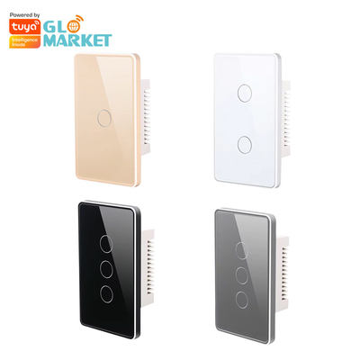 Glomarket Tuya Smart Switch Wifi US Interruttore da parete elettrico Google Home Alexa Lampada luminosa Touch Switch Controllo app