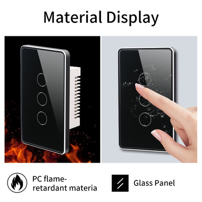 Glomarket Tuya Smart Switch Wifi US Interruttore da parete elettrico Google Home Alexa Lampada luminosa Touch Switch Controllo app