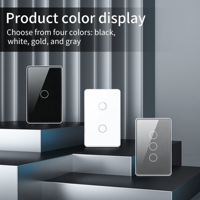 Glomarket Tuya Smart Switch Wifi US Interruttore da parete elettrico Google Home Alexa Lampada luminosa Touch Switch Controllo app