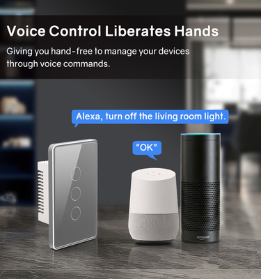 Glomarket Tuya Smart Switch Wifi US Interruttore da parete elettrico Google Home Alexa Lampada luminosa Touch Switch Controllo app