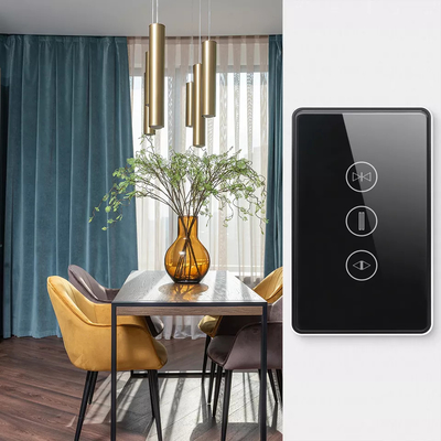 Glomarket noi commutatore astuto Alexa Google Home dell'otturatore di Tuya Wifi della tenda del commutatore di tocco del bottone di controllo astuto standard di voce