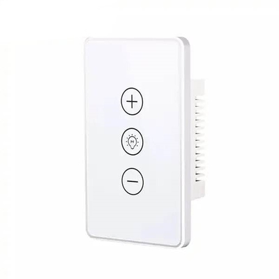 Glomarket Digital Smart Switch Light Wifi Dimmer Wireless Glass Touch Wall Light Switch Panel Tuya telecomando con Alexa