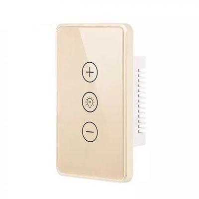 Glomarket Digital Smart Switch Light Wifi Dimmer Wireless Glass Touch Wall Light Switch Panel Tuya telecomando con Alexa