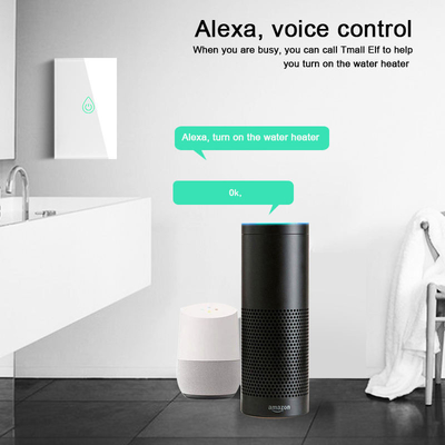 Glomarket Tuya Wifi Smart Water Heater Switch APP Remote Control US Caldaia Touch Switch con Alexa Google Per Smart Home