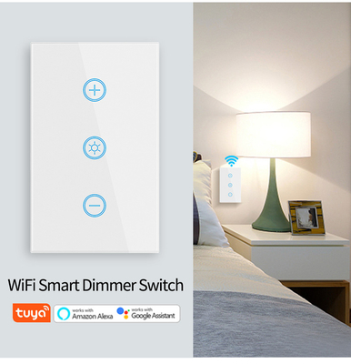 Glomarket US Standard Dimmer Switch Wireless Switch elettrico Smart Switch Intelligent Wall Dimmer Light Switch Smart Home Automation