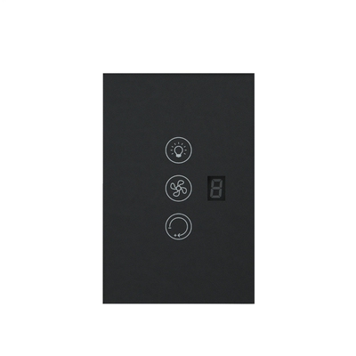 Glomarket Tuya Wifi Smart Fan Switch Tuya Smart Switch Ventilatore velocità luce On Off Controlla voce Controllo switch UE / US Standard