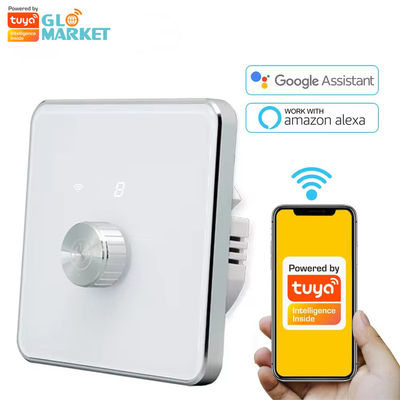 Glomarket Smart Home Dimmer Switch Tuya Zigbee Controllo vocale Buttone di attenuazione regolare la luminosità con display digitale