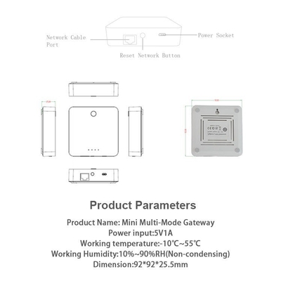 Glomarket Tuya Wifi Zigbee 3.0 Intera casa Home Linkage Controllo centrale App del telefono cellulare Controllo remoto Smart Wired Gateway