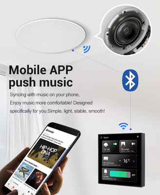 Glomarket Smart Home Control Panel Touch Screen 4 pollici Wi-Fi multifunzionale per la musica di fondo Tuya Zigbee Gateway
