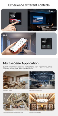 Glomarket Smart Home Control Panel Touch Screen 4 pollici Wi-Fi multifunzionale per la musica di fondo Tuya Zigbee Gateway
