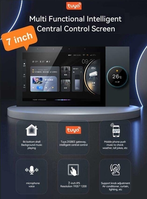 Glomarket Tuya Wifi Smart 7 pollici pannello di controllo multifunzione Ble Music Wall Touch Screen Zigbee Hub Gateway Controllo centrale