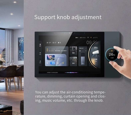 Glomarket Tuya Pannello di controllo centrale da 10 pollici con riproduzione musicale 2 Gang Relay 2 Way Speaker Prodotti per la casa intelligente multifunzionale