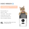 Alimentatore automatico del cane dell'alimentatore 6L dell'animale domestico di Smart dell'ABS del FCC con la macchina fotografica