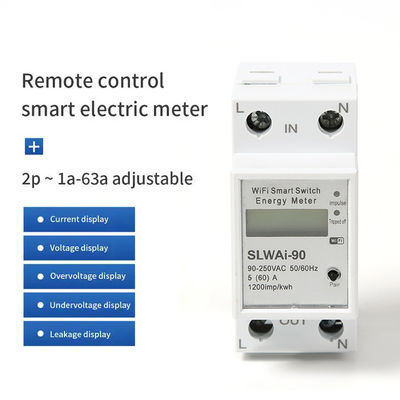 Glomarket Wifi Tuya/Smart Life App Remote Control Protector di circuito intelligente Relay Device Switch Breaker Energy Meter