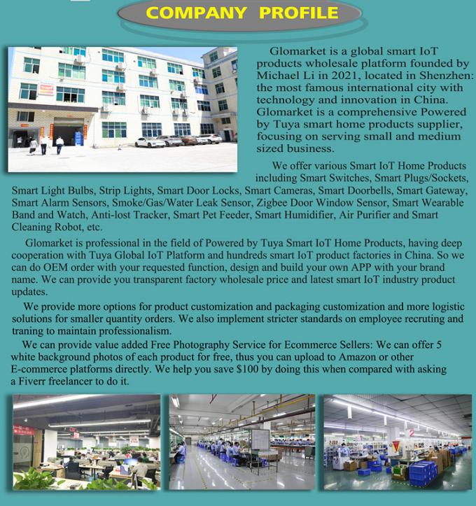 Glomarket Glass Touch Panel Tuya Wifi Bulb Wireless Remote Regolabile Dimmer Touch Switch Smart per lampadine 20